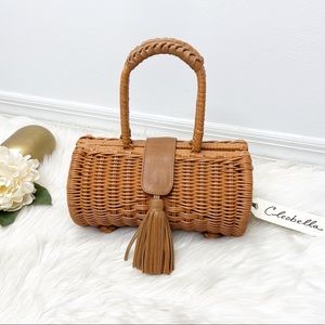 NWT Cleobella Clarissa Wicker Tan Bag